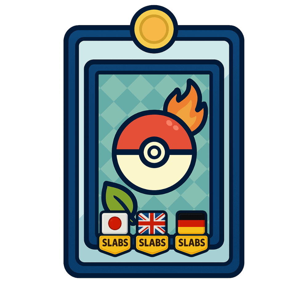 Pokémon Lamacards Sammelkarten mit Play-Design und internationalen Flaggen, Sammelspaß für Fans und Spieler.