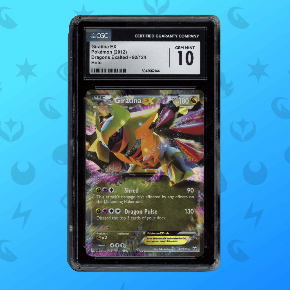 Giratina EX Pokémon Karte in PSA 10 Bewertung, hochwertige Sammelkarte, Exklusive Dragon Exalted Edition.