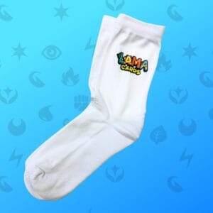 Socken Lamacards, Sneakersocken Lamacards, weiße Socken Lamacards