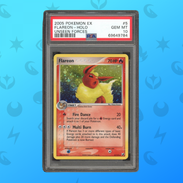 Flareon Holo - Unseen Forces (ENG) | PSA10