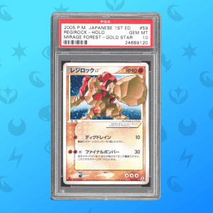 Regirock Goldstar 1st Ed. Holo - Mirage Forest (JP) | PSA10